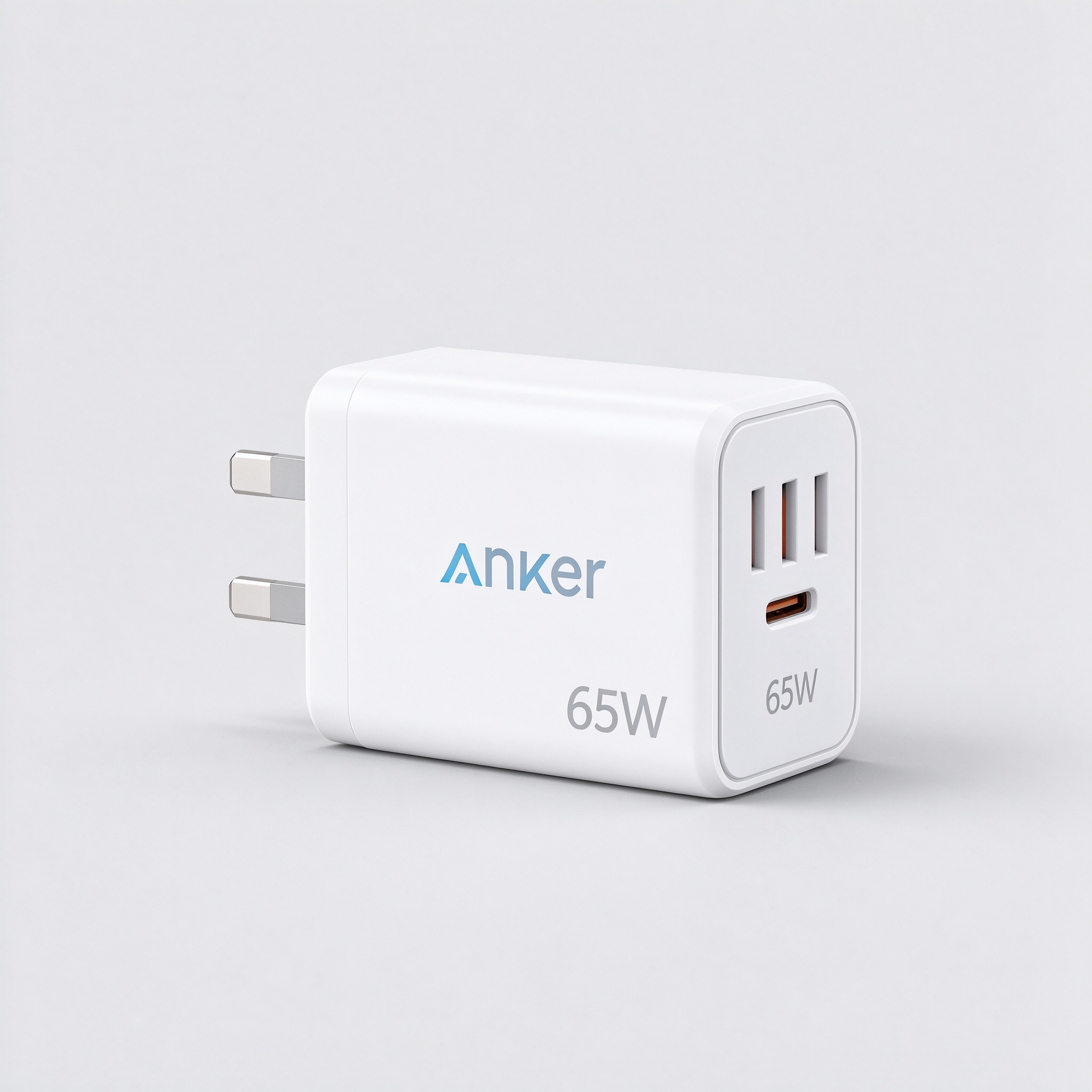 Anker 65W GaN USB-C Wall Charger - White